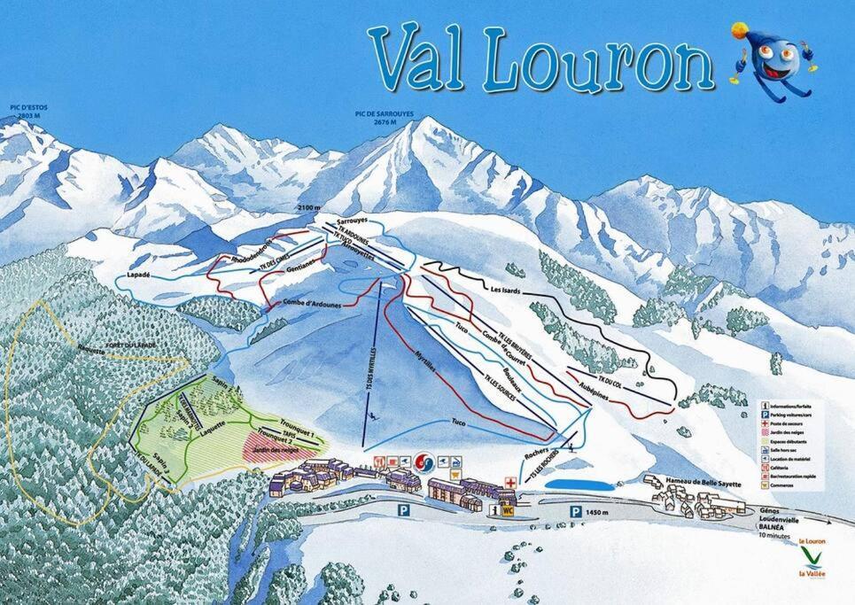 Appart 4-6 Pers Au Pied Des Pistes - Val Louron Génos Екстериор снимка